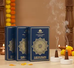 Fresh Flower Dhoop Cone - Pack of Three